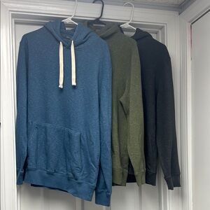Men's Casual Hoodie Set - Blue, Green, Black